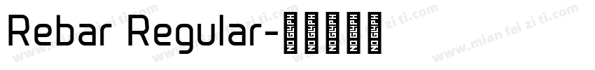 Rebar Regular字体转换